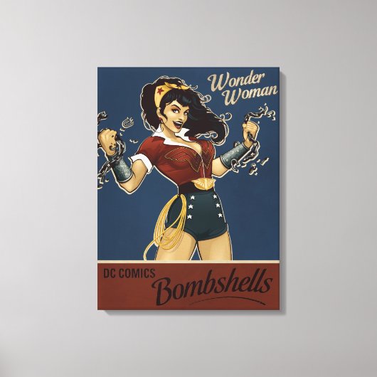 Wonder Woman Bombshell Canvas Afdruk (Voorkant)