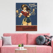 Wonder Woman Bombshell Canvas Afdruk (Insitu (Woonkamer))