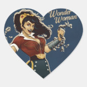 Wonder Woman Bombshell Hart Sticker (Voorkant)