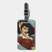 Wonder Woman Bombshell Name Graphic Bagagelabel (Voorkant verticaal)