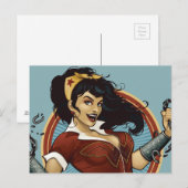Wonder Woman Bombshell Name Graphic Briefkaart (Voorkant / Achterkant)