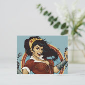 Wonder Woman Bombshell Name Graphic Briefkaart (Staand voorkant)
