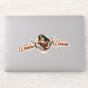 Wonder Woman Bombshell Name Graphic Sticker