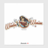 Wonder Woman Bombshell Name Graphic Sticker (Vel)