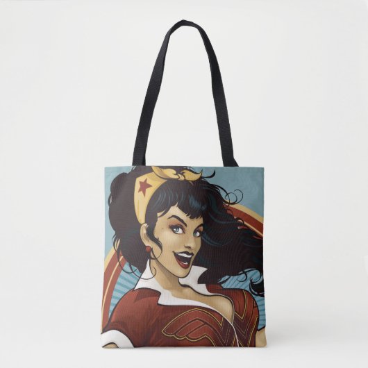Wonder Woman Bombshell Name Graphic Tote Bag (Voorkant)