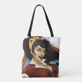 Wonder Woman Bombshell Name Graphic Tote Bag (Achterkant)
