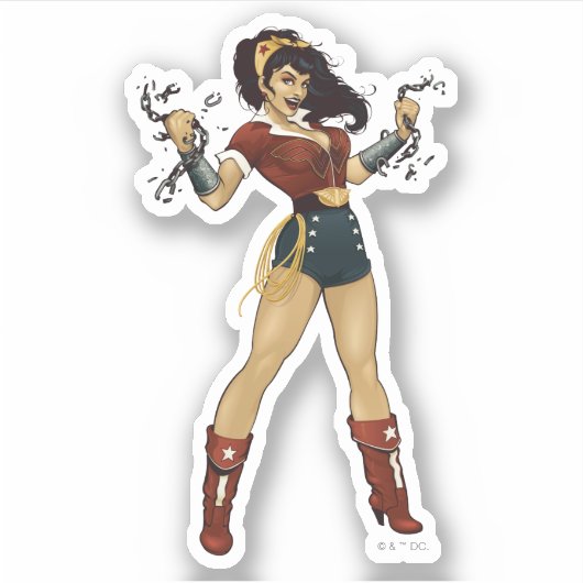 Wonder Woman Bombshell Sticker (Voorkant)