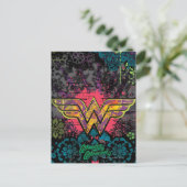 Wonder Woman Brick Wall Collage Briefkaart (Staand voorkant)