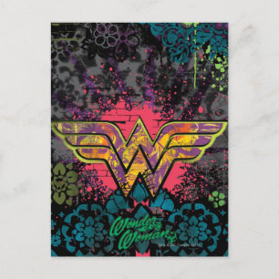 Wonder Woman Brick Wall Collage Briefkaart