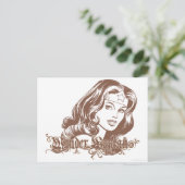 Wonder Woman Brown Briefkaart (Staand voorkant)