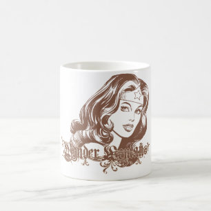 Wonder Woman Brown Koffiemok