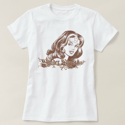 Wonder Woman Brown T-shirt (Design voorkant)