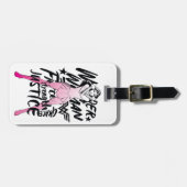 Wonder Woman Brush Typography Art Bagagelabel (Voorkant horizontaal)