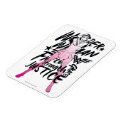 Wonder Woman Brush Typography Art Magneet (Linkerzijde)