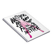 Wonder Woman Brush Typography Art Notitieboek (Rechterzijde)