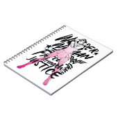 Wonder Woman Brush Typography Art Notitieboek (Linkerzijde)