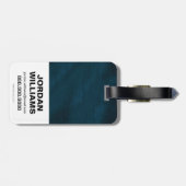 Wonder Woman Brushed Gold Symbol Bagagelabel (Achterkant horizontaal)