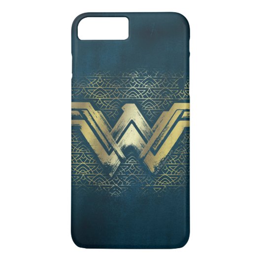 Wonder Woman Brushed Gold Symbol Case-Mate iPhone Case (Achterkant)