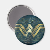 Wonder Woman Brushed Gold Symbol Magneet (Voorkant / Achterkant)