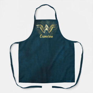 Wonder Woman Brushed Gold Symbol Schort