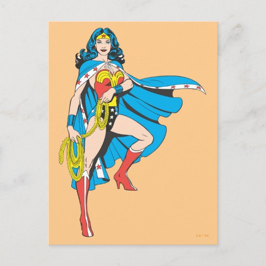Wonder Woman Cape Briefkaart (Voorkant)