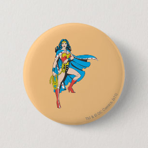 Wonder Woman Cape Ronde Button 5,7 Cm