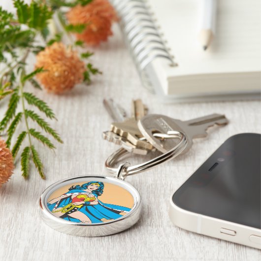 Wonder Woman Cape Sleutelhanger (Zijkant)