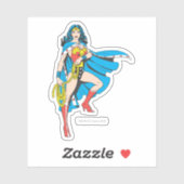 Wonder Woman Cape Sticker (Vel)