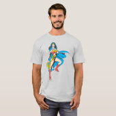 Wonder Woman Cape T-shirt (Voorkant volledig)