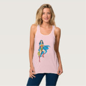 Wonder Woman Cape Tanktop (Volledige Voorkant)