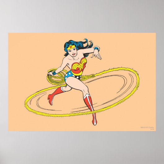 Wonder Woman circuleerde met Lasso Poster (Voorkant)