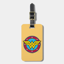 Wonder Woman | Cirkel en sterren Logo Bagagelabel