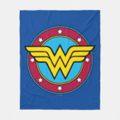 Wonder Woman | Cirkel en sterren  Logo Fleece Deken (Voorkant)