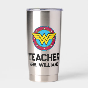 Wonder Woman Cirkel en sterren Logo Geïsoleerde Drinkbeker