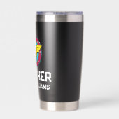 Wonder Woman | Cirkel en sterren Logo Geïsoleerde Drinkbeker (Achterkant)