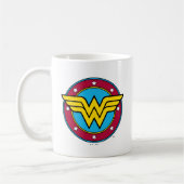 Wonder Woman | Cirkel en sterren Logo Koffiemok (Links)