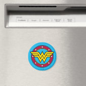 Wonder Woman | Cirkel en sterren Logo Magneet (Insitu (Vaatwasser))