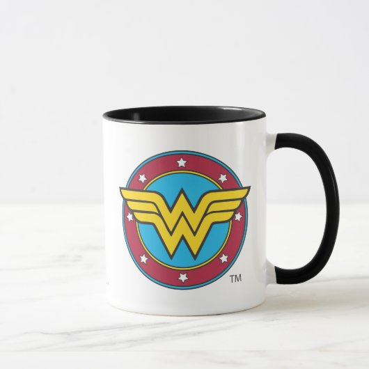 Wonder Woman | Cirkel en sterren Logo Mok (Rechts)