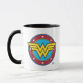 Wonder Woman | Cirkel en sterren Logo Mok (Links)
