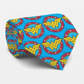 Wonder Woman | Cirkel en sterren Logo Stropdas (Opgerold)