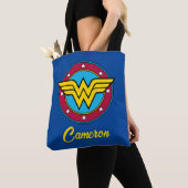 Wonder Woman | Cirkel en sterren Logo Tote Bag (Dichtbij)