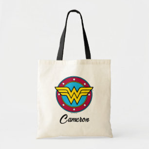 Wonder Woman Cirkel en sterren Logo Tote Bag