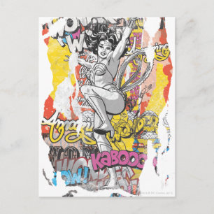 Wonder Woman Collage 1 Briefkaart