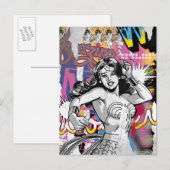 Wonder Woman Collage 3 Briefkaart (Voorkant / Achterkant)