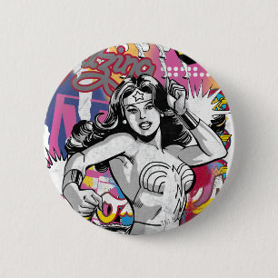 Wonder Woman Collage 3 Ronde Button 5,7 Cm