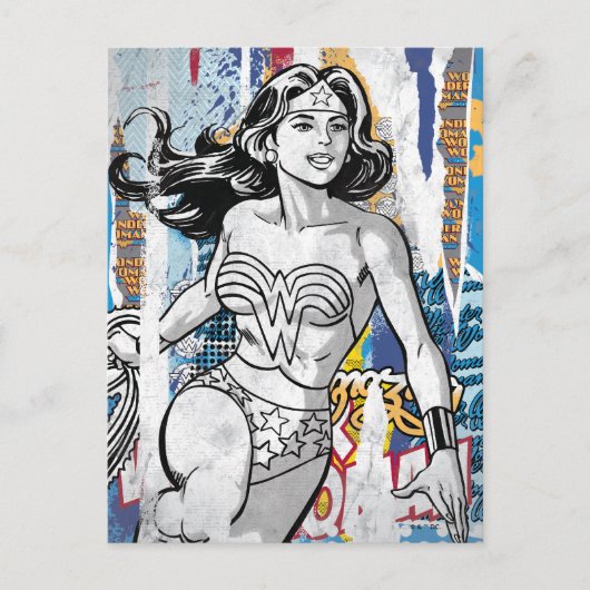 Wonder Woman Collage 4 Briefkaart (Voorkant)