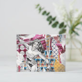 Wonder Woman Collage 5 Briefkaart (Staand voorkant)