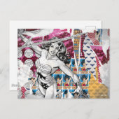 Wonder Woman Collage 5 Briefkaart (Voorkant / Achterkant)