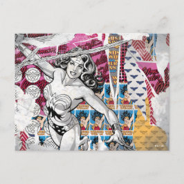 Wonder Woman Collage 5 Briefkaart