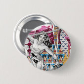 Wonder Woman Collage 5 Ronde Button 5,7 Cm (Voorkant /achterkant)